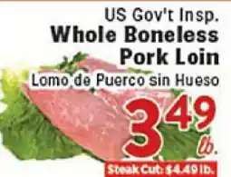 Rio Valley Market US Gov't Insp. Whole Boneless Pork Loin offer