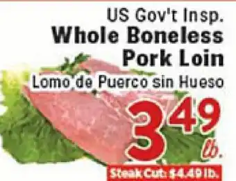 Rio Valley Market US Gov't Insp. Whole Boneless Pork Loin offer
