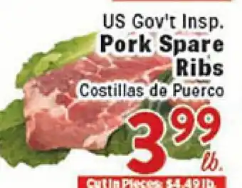 Rio Valley Market US Gov't Insp. Pork Spare Ribs offer