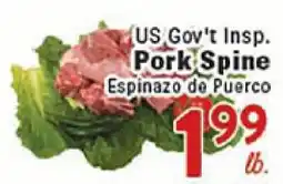 Rio Valley Market US Gov't Insp. Pork Spine offer