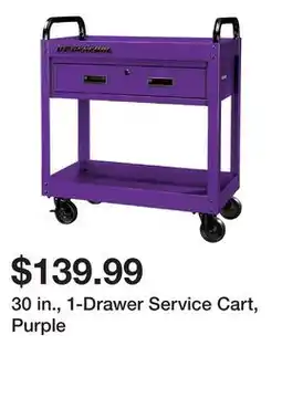 Harbor Freight Tools 30 in., 1-Drawer Service Cart, Purple offer