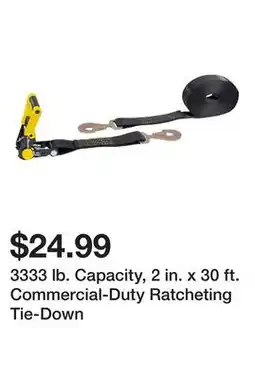 Harbor Freight Tools 3333 lb. Capacity, 2 in. x 30 ft. Commercial-Duty Ratcheting Tie-Down offer