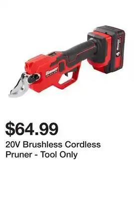 Harbor Freight Tools 20V Brushless Cordless Pruner - Tool Only offer