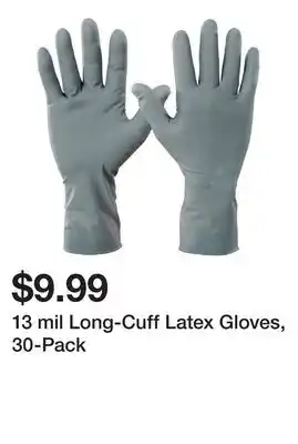 Harbor Freight Tools 13 mil Long-Cuff Latex Gloves, 30-Pack offer