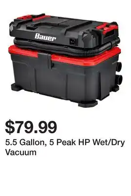 Harbor Freight Tools 5.5 Gallon, 5 Peak HP Wet/Dry Vacuum offer