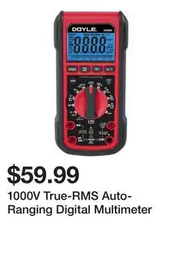 Harbor Freight Tools 1000V True-RMS Auto-Ranging Digital Multimeter offer
