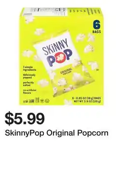 Wegmans SkinnyPop Original Popcorn offer