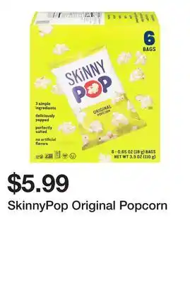 Wegmans SkinnyPop Original Popcorn offer