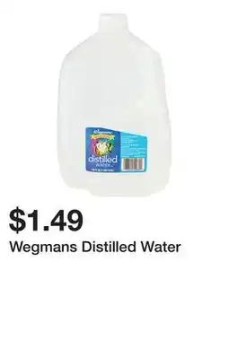 Wegmans Wegmans Distilled Water offer