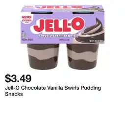 Wegmans Jell-O Chocolate Vanilla Swirls Pudding Snacks offer