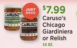 Heinen's Caruso's Chicago Giardiniera or Relish offer
