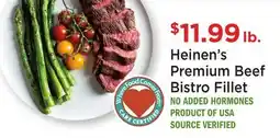 Heinen's Heinen's Premium Beef Bistro Fillet offer