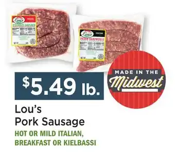 Heinen's Lou's Pork Sausage offer