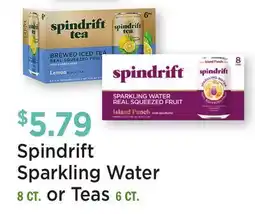 Heinen's Spindrift Sparkling Water or Teas offer