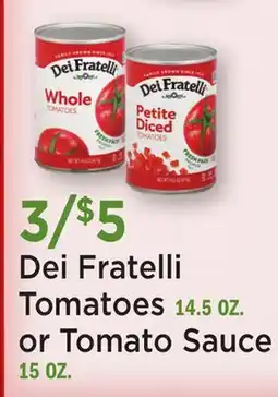 Heinen's Dei Fratelli Tomatoes or Tomato Sauce offer