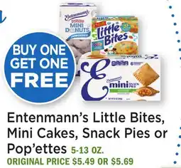 Heinen's Entenmann's Little Bites, Mini Cakes, Snack Pies or Pop'ettes offer