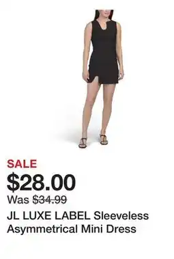 Marshalls JL LUXE LABEL Sleeveless Asymmetrical Mini Dress offer