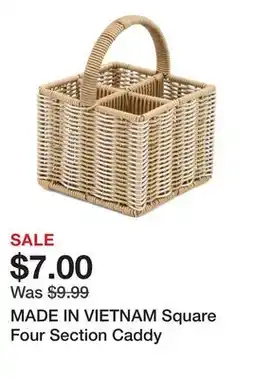 Marshalls MADE IN VIETNAM Square Four Section Caddy offer