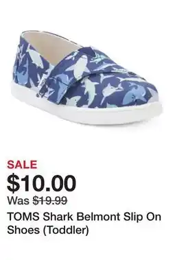 Marshalls TOMS Shark Belmont Slip On Shoes (Toddler) offer