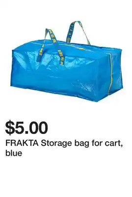 Ikea FRAKTA Storage bag for cart, blue offer