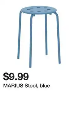 Ikea MARIUS Stool, blue offer