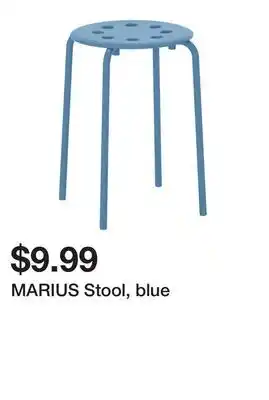 Ikea MARIUS Stool, blue offer