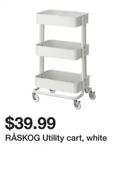 Ikea RÅSKOG Utility cart, white offer