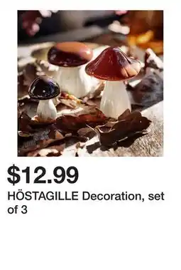 Ikea HÖSTAGILLE Decoration, set of 3 offer