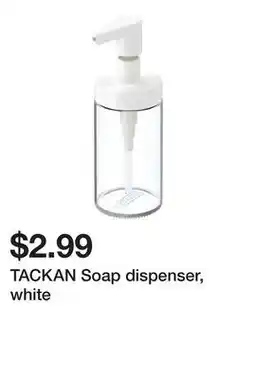 Ikea TACKAN Soap dispenser, white offer