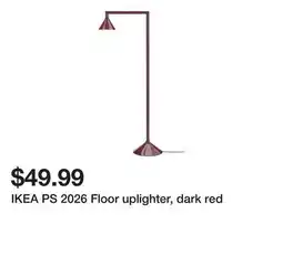 Ikea IKEA PS 2026 Floor uplighter, dark red offer