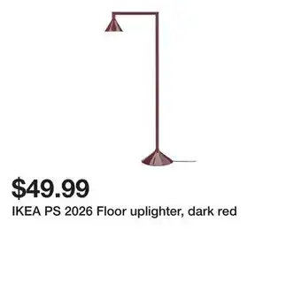 Ikea IKEA PS 2026 Floor uplighter, dark red offer