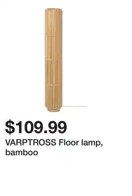 Ikea VARPTROSS Floor lamp, bamboo offer