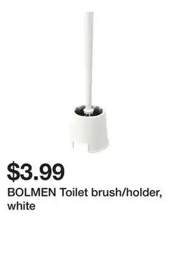 Ikea BOLMEN Toilet brush/holder, white offer