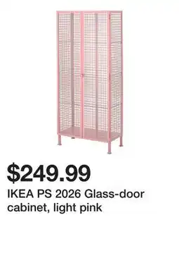 Ikea IKEA PS 2026 Glass-door cabinet, light pink offer