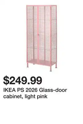 Ikea IKEA PS 2026 Glass-door cabinet, light pink offer