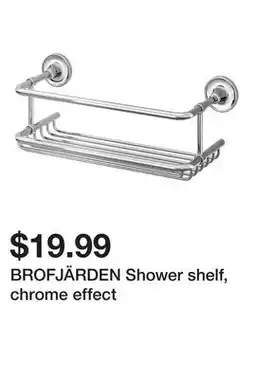 Ikea BROFJÄRDEN Shower shelf, chrome effect offer