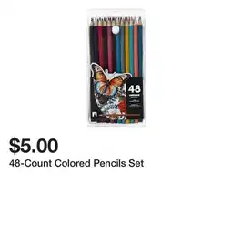 Five Below 48‑Count Colored Pencils Set offer
