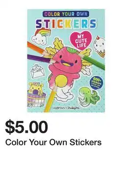 Five Below Color Your Own Stickers offer
