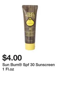 Five Below Sun Bum Spf 30 Sunscreen 1 Fl.oz offer