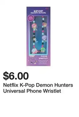 Five Below Netflix K-Pop Demon Hunters Universal Phone Wristlet offer