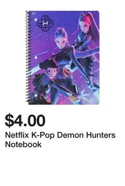 Five Below Netflix K-Pop Demon Hunters Notebook offer
