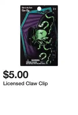 Five Below Licensed Claw Clip offer