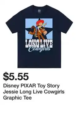 Five Below Disney PIXAR Toy Story Jessie Long Live Cowgirls Graphic Tee offer