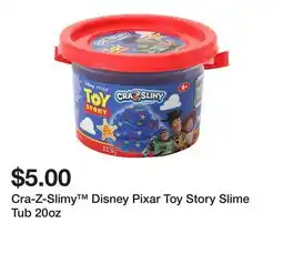 Five Below Cra-Z-Slimy Disney Pixar Toy Story Slime Tub 20oz offer
