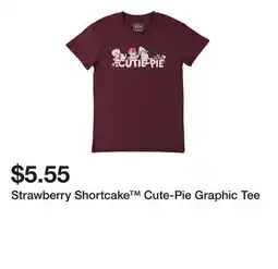 Five Below Strawberry Shortcake Cute-Pie Graphic Tee offer