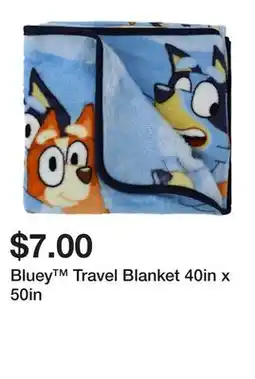 Five Below Bluey Travel Blanket 40in x 50in offer
