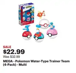 Best Buy MEGA - Pokemon Water-Type Trainer Team (4-Pack) - Multi offer