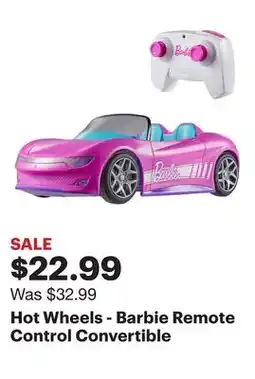 Best Buy Hot Wheels - Barbie Remote Control Convertible offer