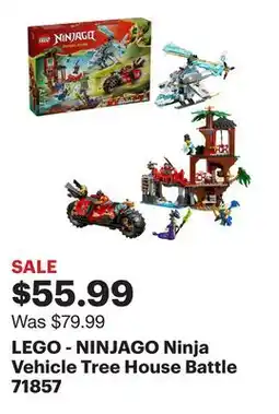 Best Buy LEGO - NINJAGO Ninja Vehicle Tree House Battle 71857 offer