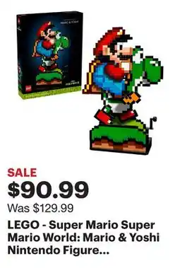 Best Buy LEGO - Super Mario Super Mario World: Mario & Yoshi Nintendo Figure 71438 offer